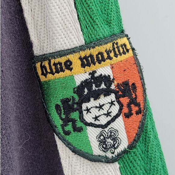 Blue Marlin Ireland Embroidered Zip Front Raglan Long Sleeve Trainer Sweatshirt - Picture 10 of 16